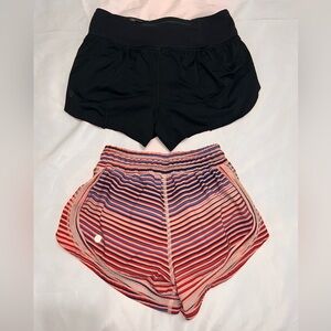 EUC women’s LULULEMON athletic shorts lot bundle. Size 2. Low rise.